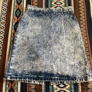 Vintage BONGO High Waist Acid Wash Skirt